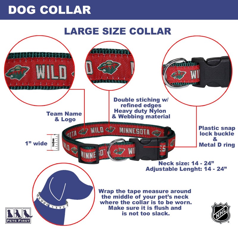Pets First NHL Collar for Dogs & Cats. Adjustable, Cute, & Stylish! The Ultimate Hockey Fan Collar! - Image 4
